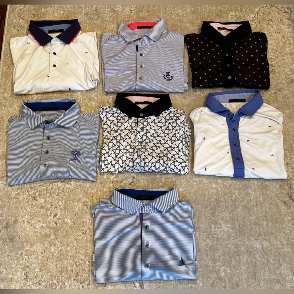 Lot of 7 Greyson Golf Polos size L